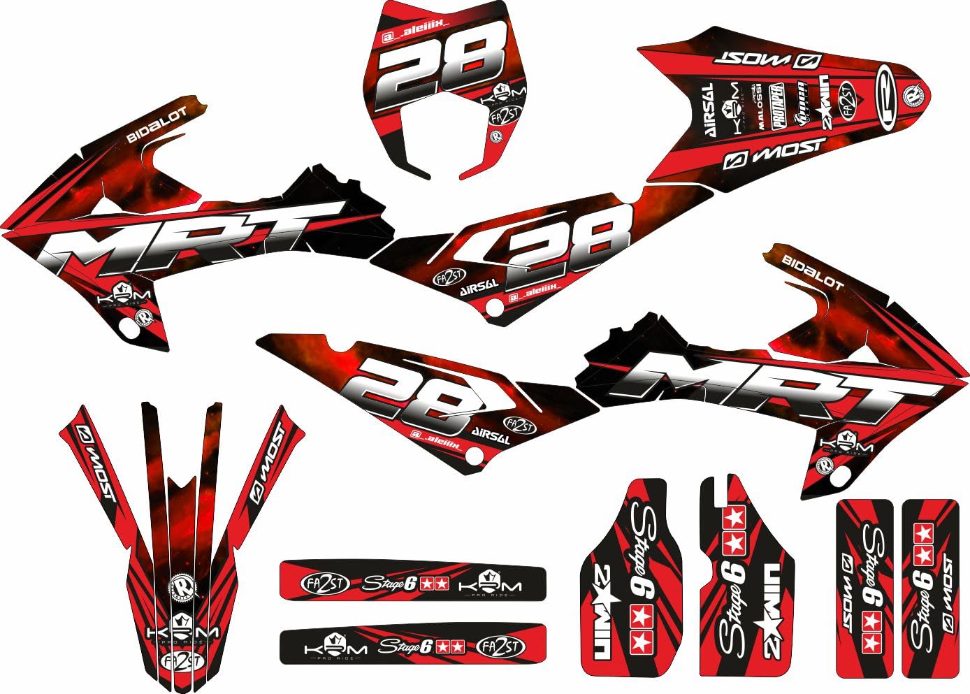 RIEJU MRT 50 125 - Adhesivos Personalizados para Moto - ROTUMOTO (010)