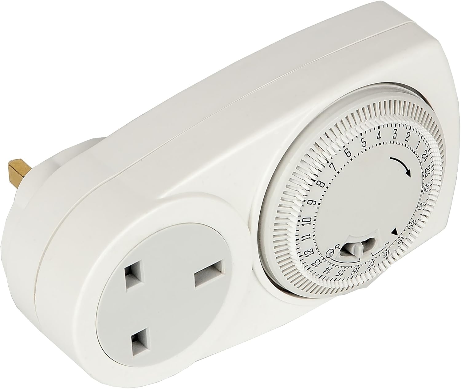 Optimum 24 Hour Plug in Time Switch, White, 130 x 68.5 x 42 Amazon.co