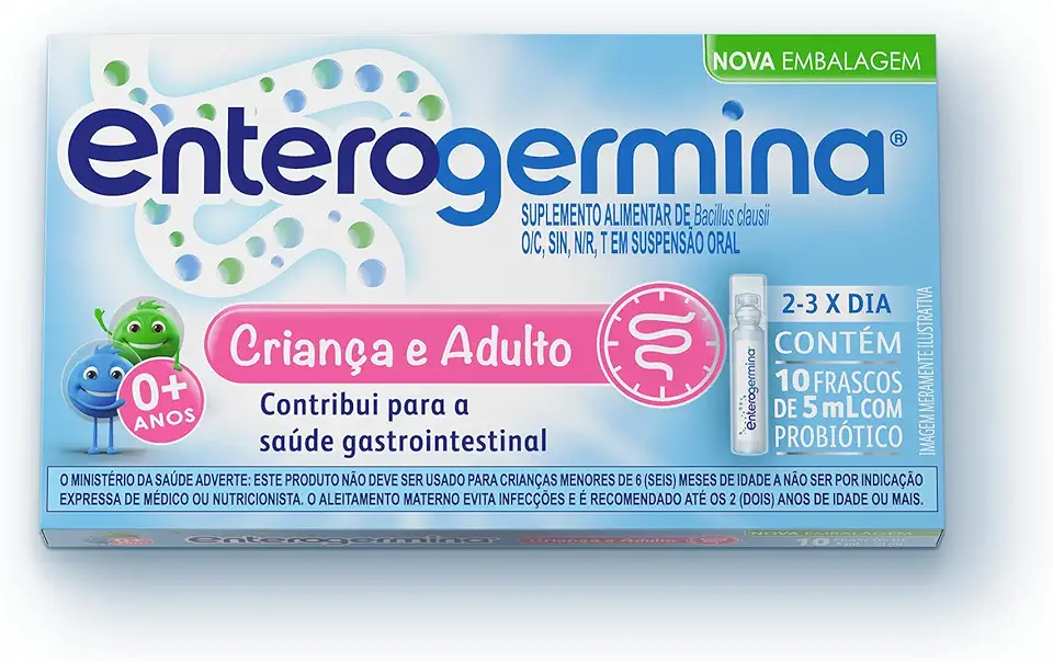 Probiótico Enterogermina 10 Frascos de 5ml