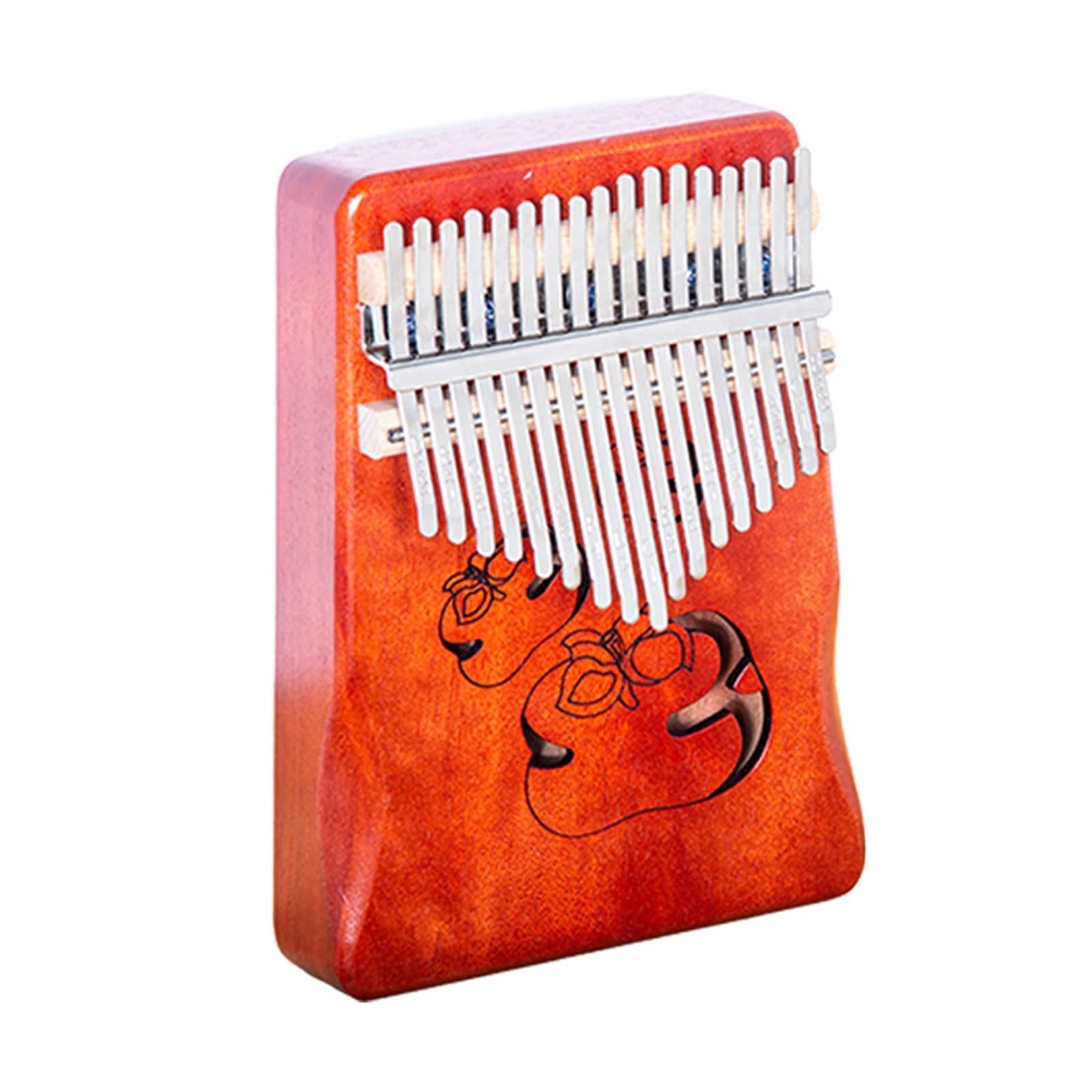 kalimba mini 17-tonowe pianino kciukowe w kolorze retro drewniane pudełko typu kalimba palec fortepian