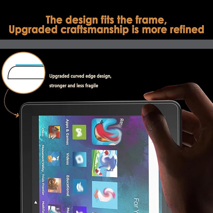Protector de Pantalla de Vidrio Templado Hianjoo para 10 Kids/10 Kids Pro miniatura 4