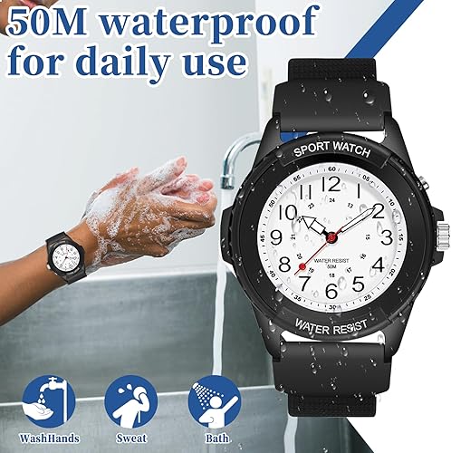 Miniatura 4 de PROKING Reloj de enfermera impermeable para profesionales médicos, estudiantes, mujeres y hombres, luz nocturna, hora militar de 1224 horas con
