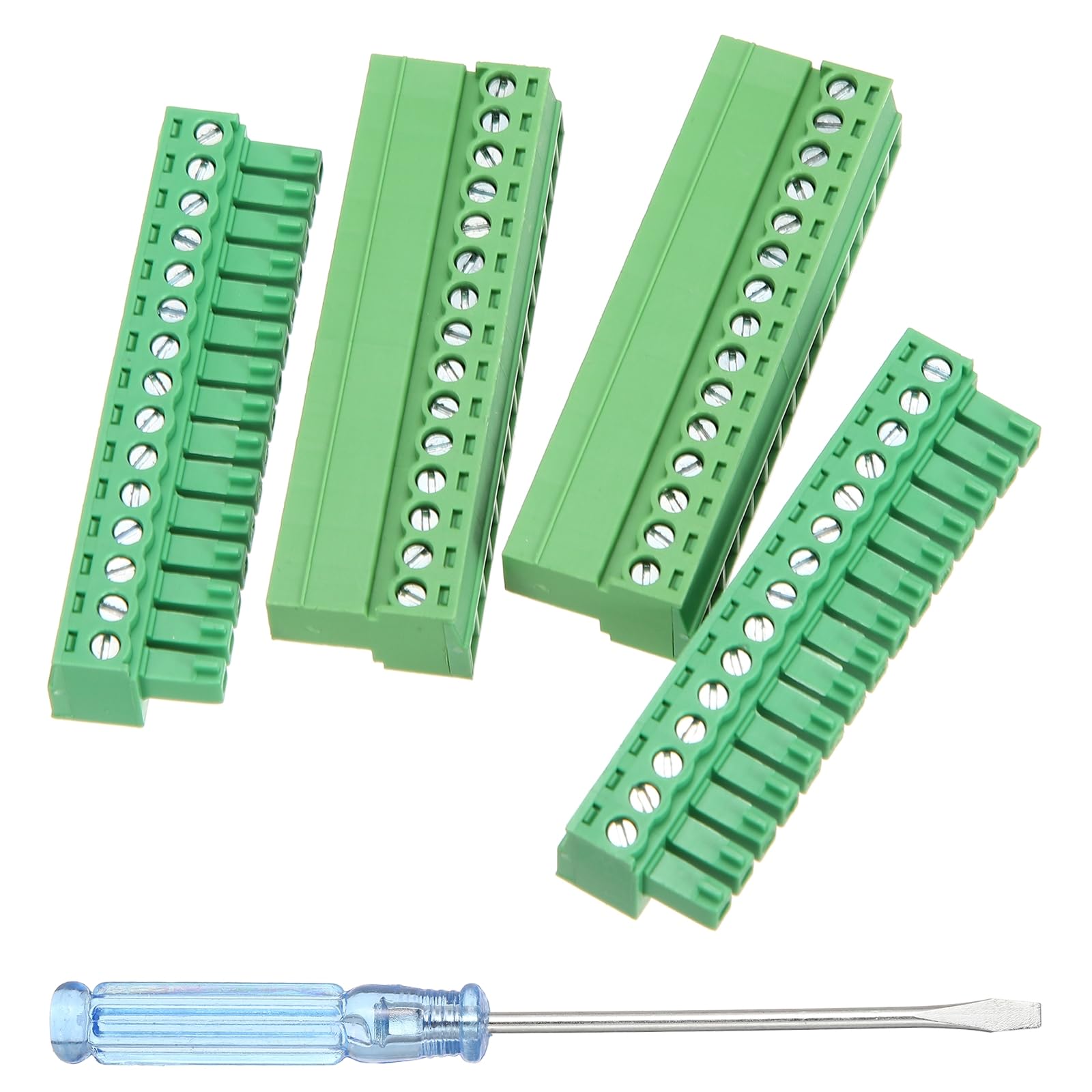 Terminal de tornillo para PCB de 15 pines: Conector enchufable para cableado de chips 28-16 AWG 8