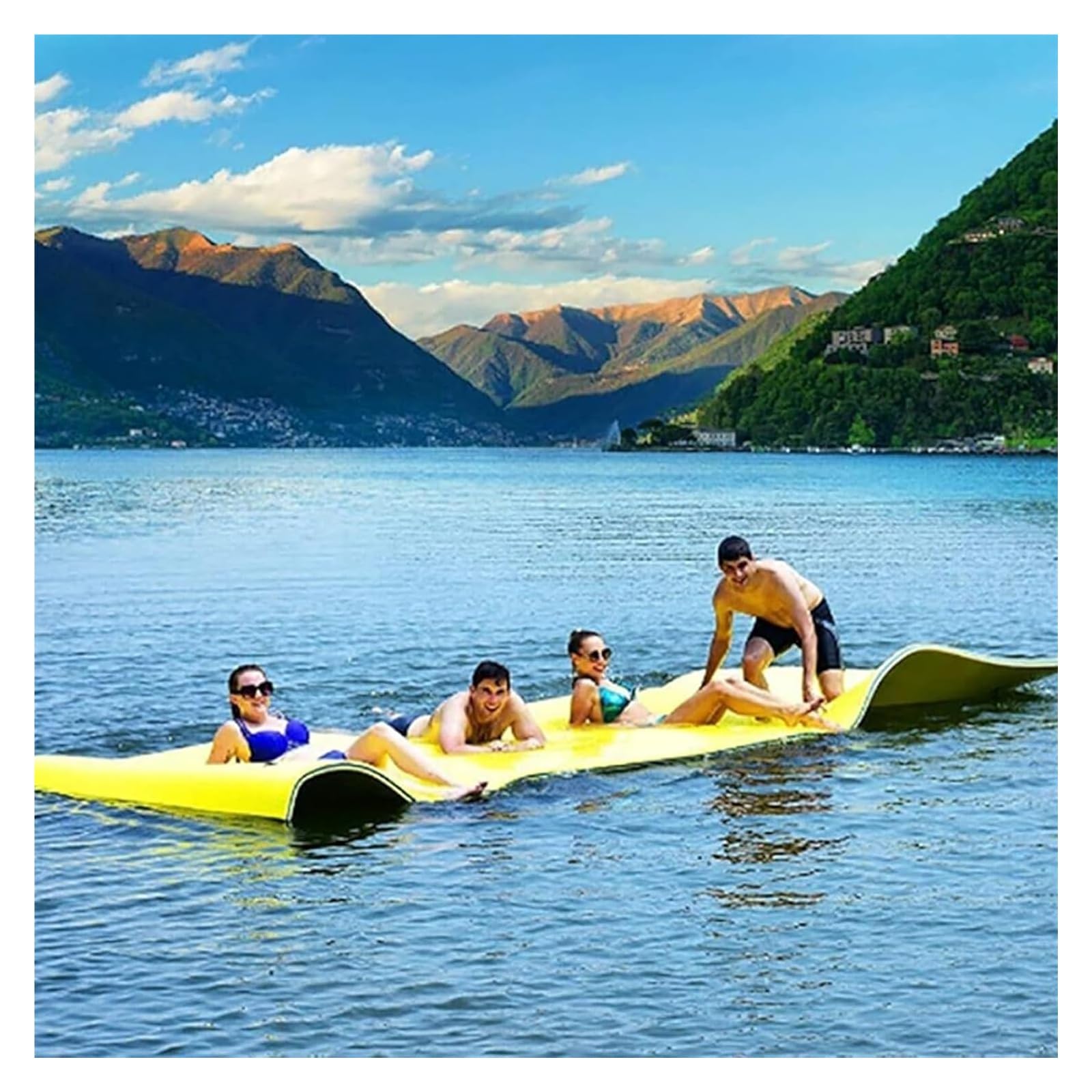 Tappetino galleggiante Lily Pad, impermeabile, resistente agli strappi, per nuotare lago, oceano, spiaggia, fiume