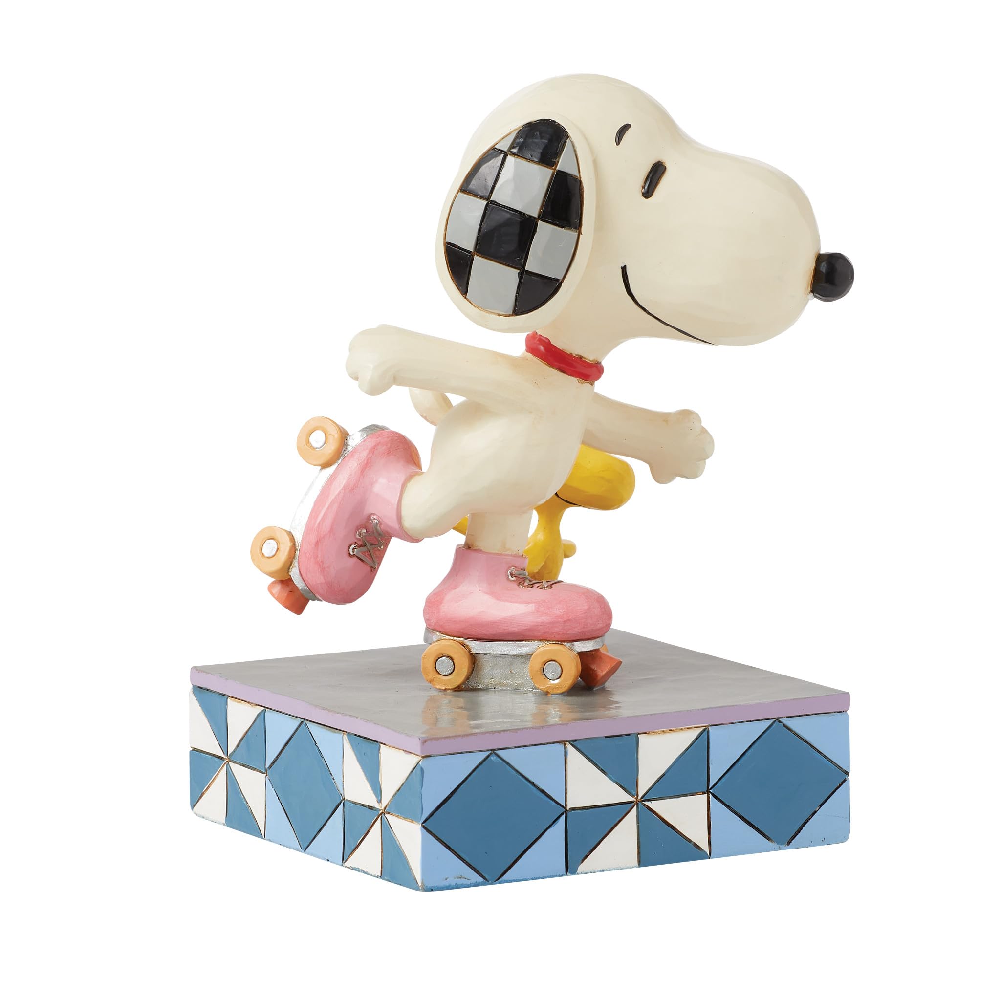 スヌーピー＆ウッドストック ローラースケート フィギュア ジムショアenesco Amazon.com: Enesco Peanuts by Jim Shore Collection Snoopy and