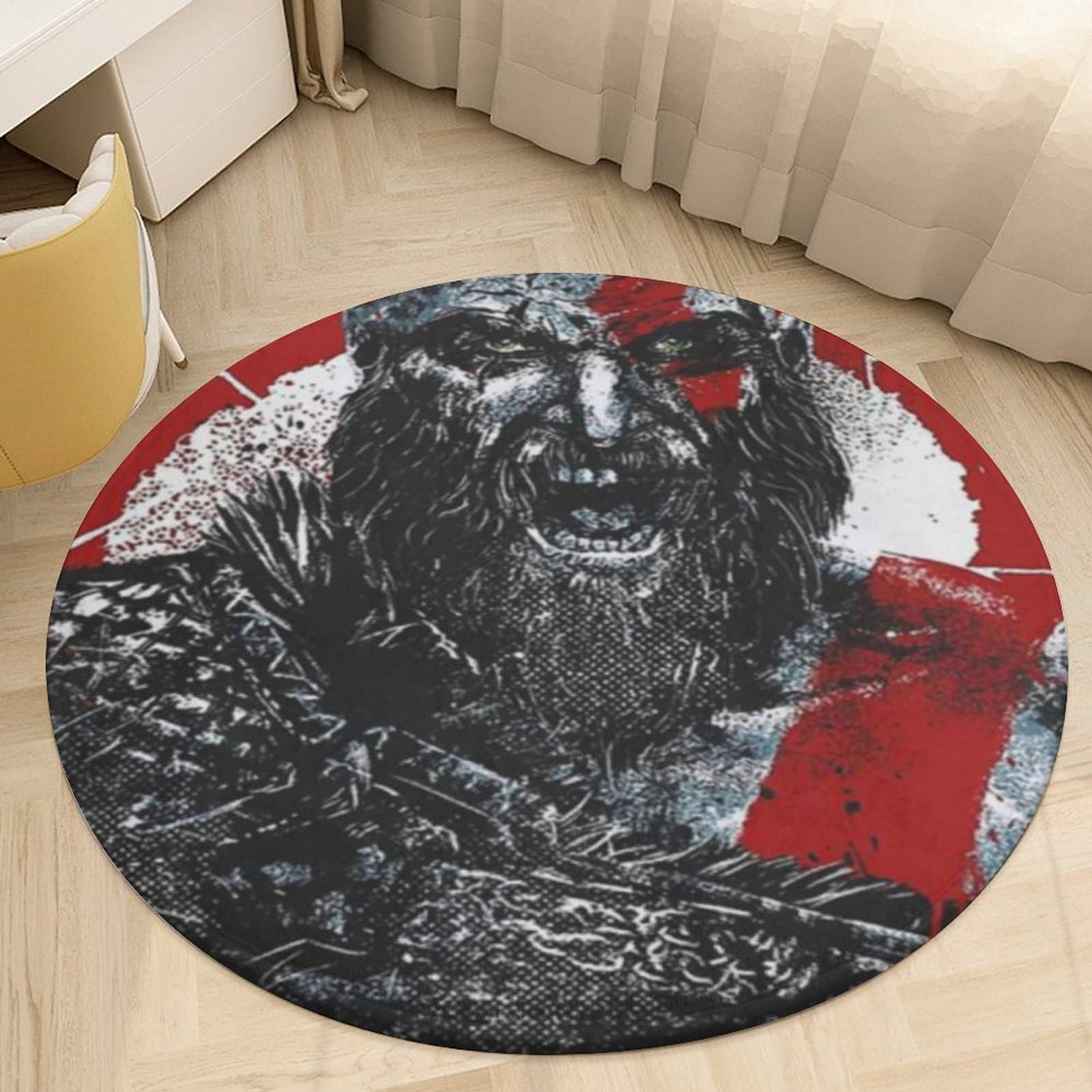 Coussin chaise et tapis flanelle imprimé 3D de qualité pour protection plancher bois