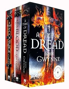 John Gwynne Of Blood and Bone Series 3 Books Collection Set A Time of Dread, A Time of Blood, [Hardcover] A Time of Courage