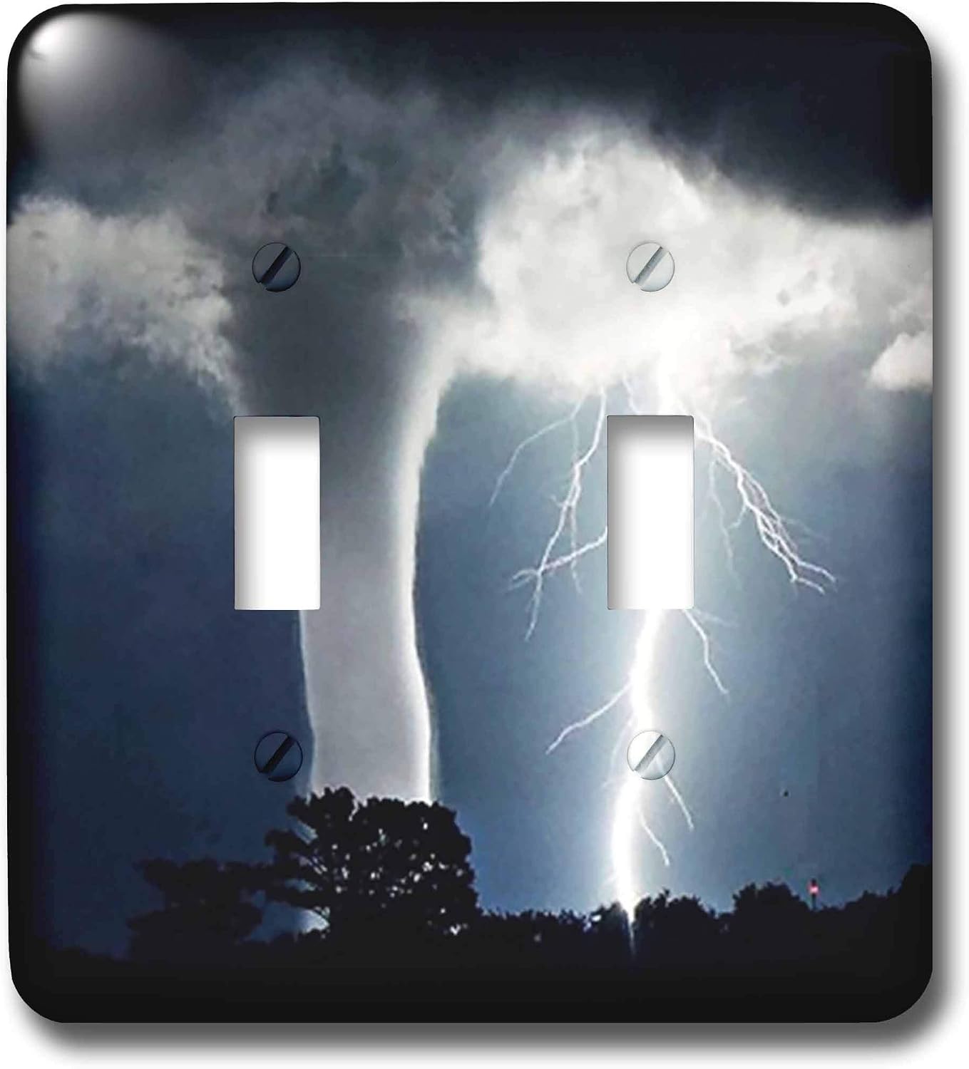 3dRose lsp_44853_2 Tornado and Lightning Toggle Switch