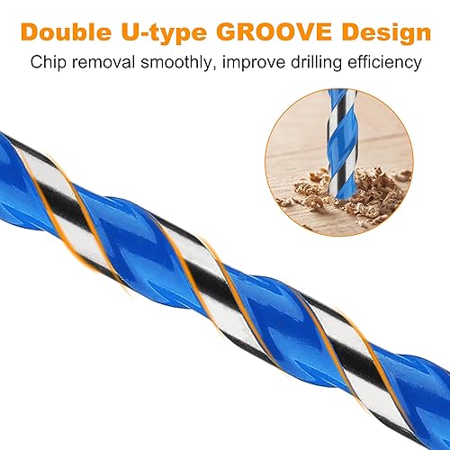 Miniatura 99 de Juego de brocas de mampostería y brocas de carburo, juego de brocas profesionales de extensión (11 unidades) para vidrio, ladrillo, plástico