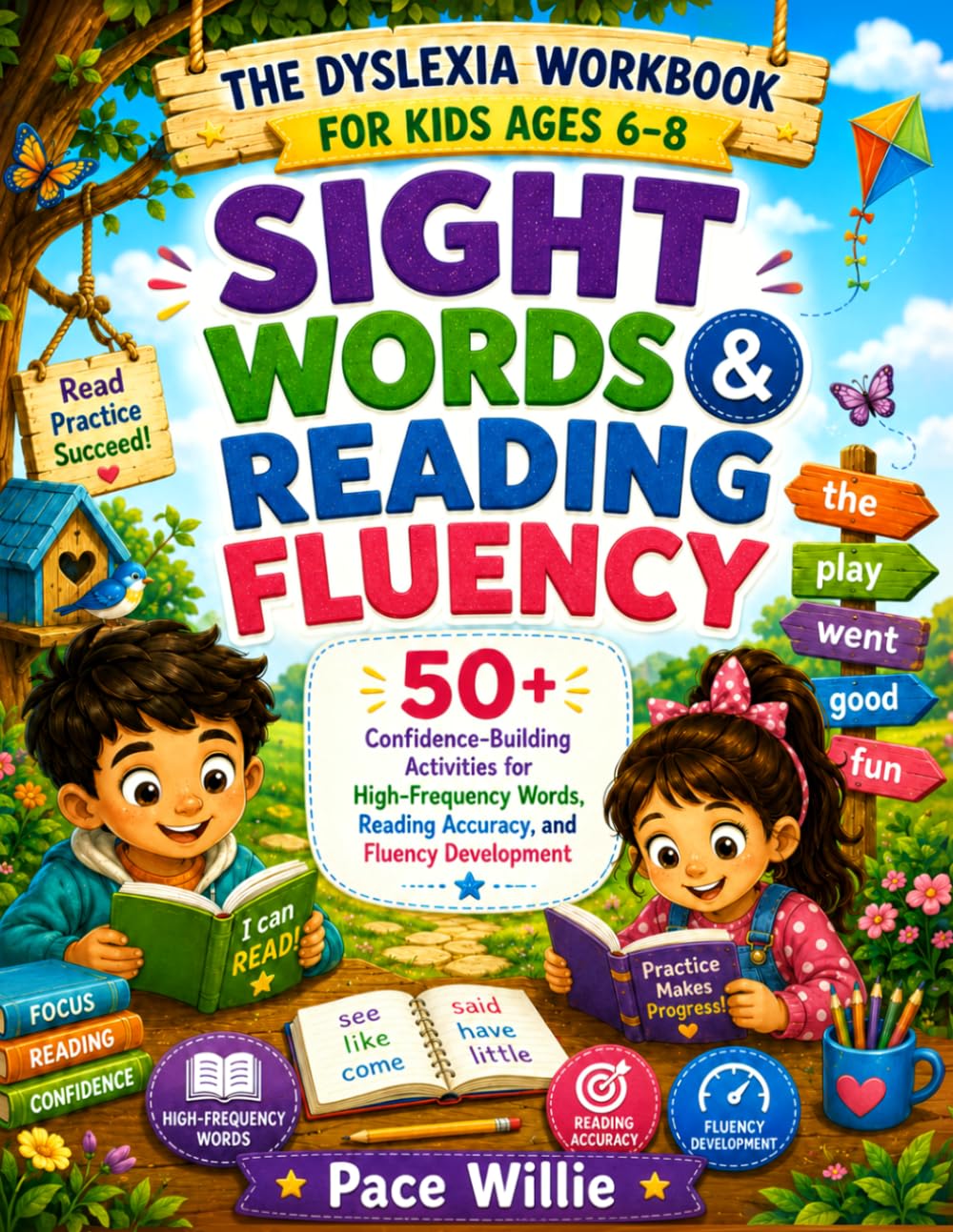 The Dyslexia Workbook for Kids: Sight Words & Reading Fluency