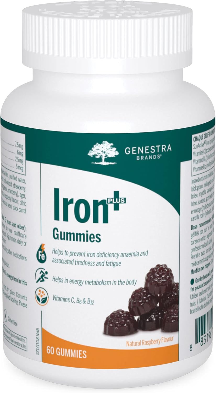 Genestra Brands Iron+ Gummies GreatTasting Iron Gummy
