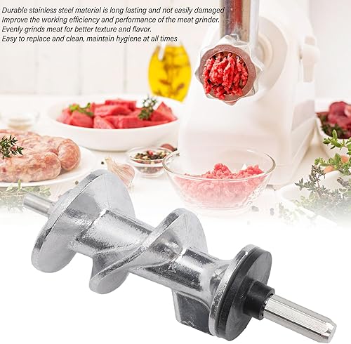 Miniatura 3 de ViaGasaFamido Tornillo para picadora de carne, higiene eficiente reemplazable, práctico, taladro para la conversión de la picadora de carne (HM-03)