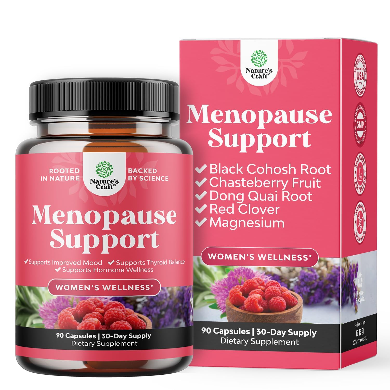 Menopause Supplements for Women w Black Cohosh for Hot Flashes - 60ct — Amazon image 11