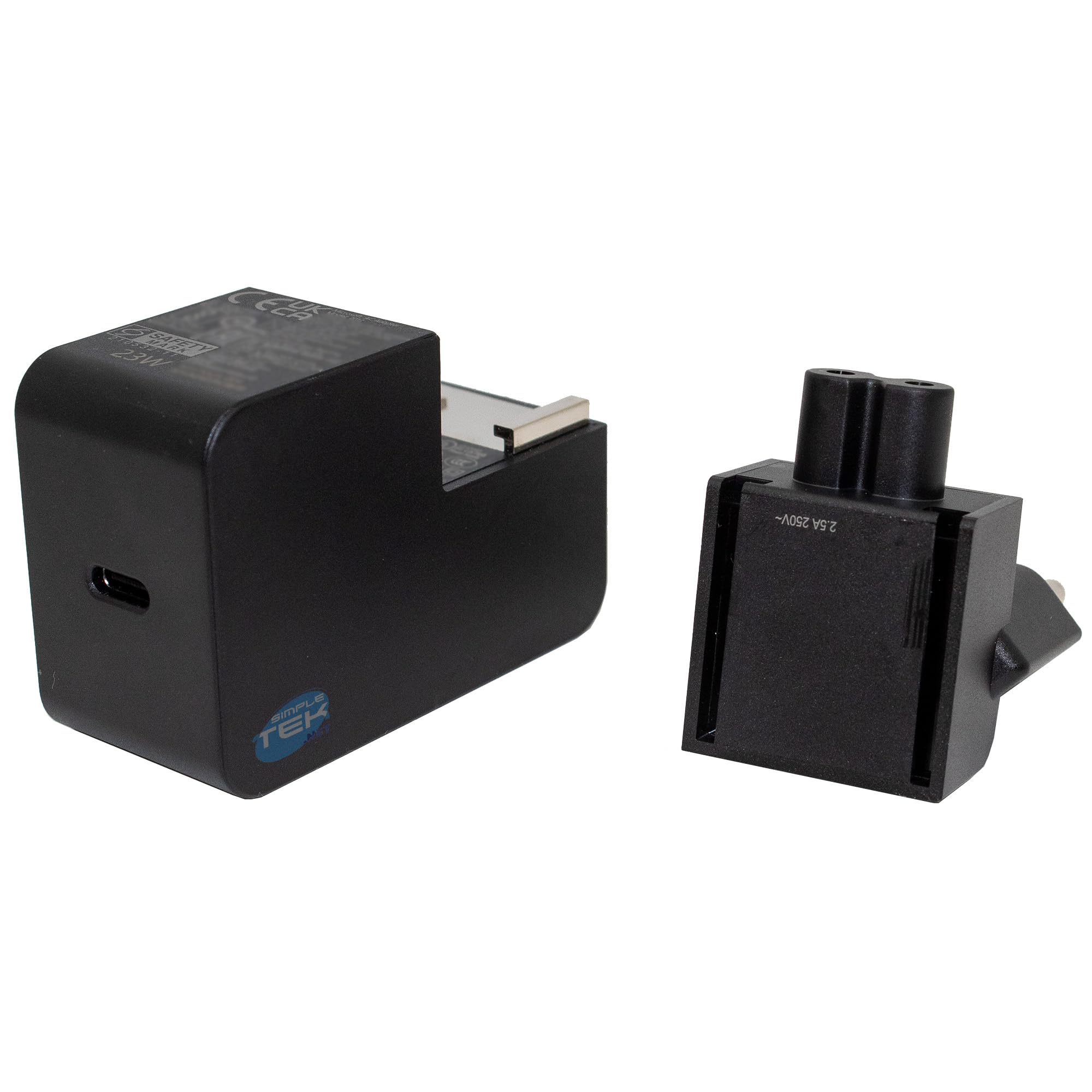 SIMPLETEK - Universelles USB-C-Netzteil 23 W - 5 V 9 V 12 V | Ideal für Smartphones, Tablets und mobile Geräte | Multi-Spannung