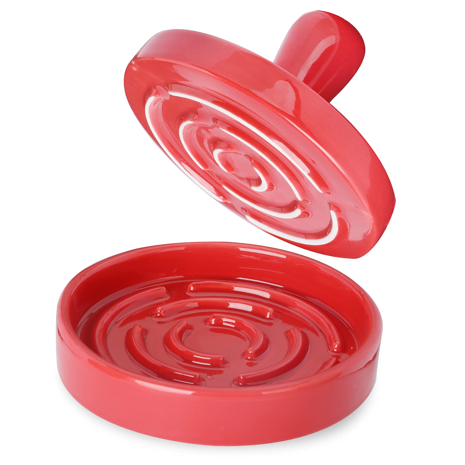 Amazon.com: QUXIJA Burger Press 5" Ceramic Hamburger Press Patty Maker ...
