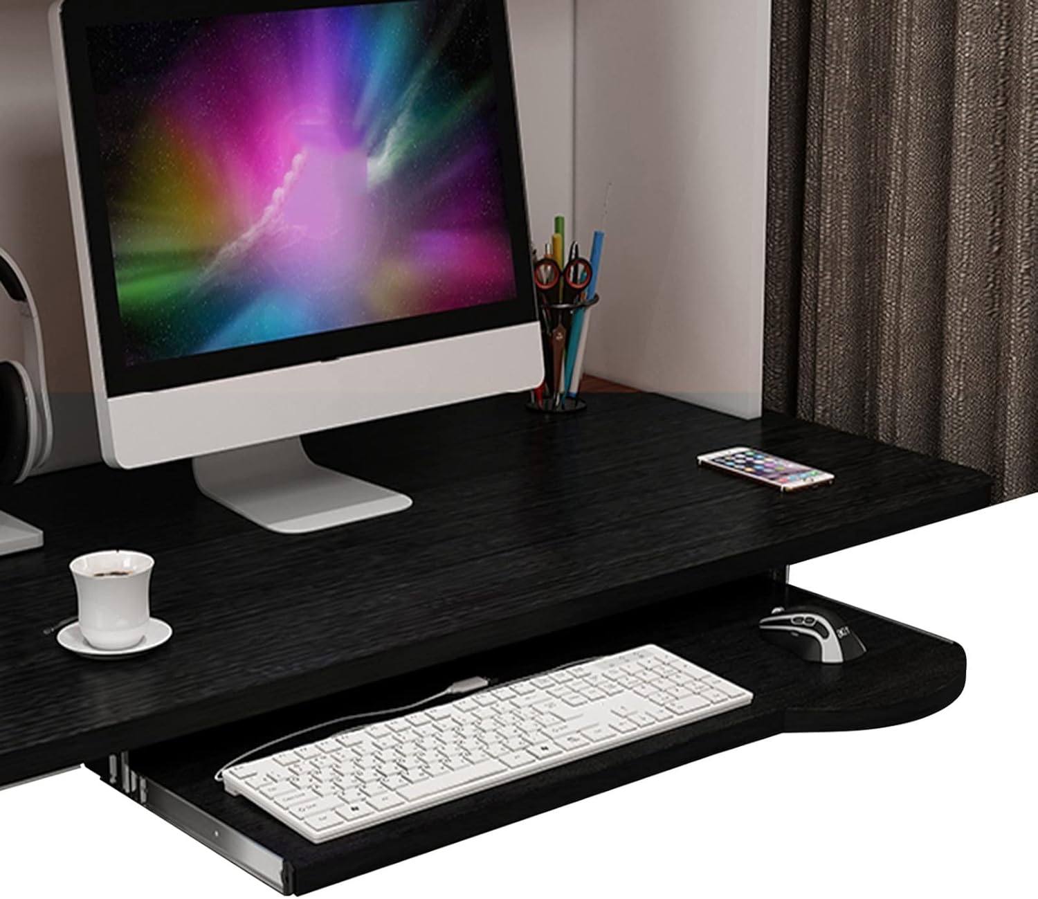V3VOGUE Keyboard Tray Under Desk PullOut Keyboard Holder
