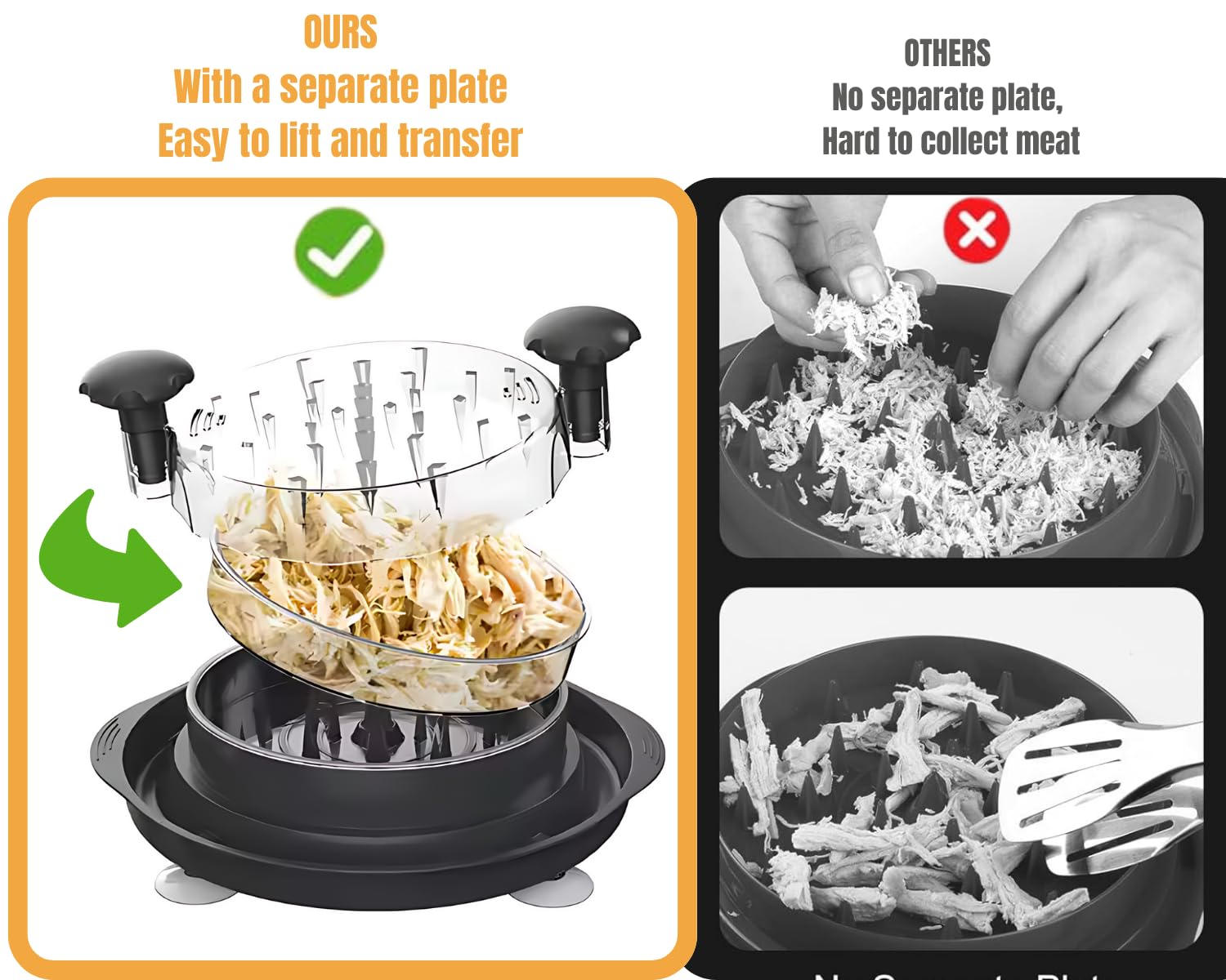 Hühnerhäcksler Werkzeug Twist – Mit Sichtigem Deckel, Ergonomischem Griff – Spülmaschinenfest & BPA-frei