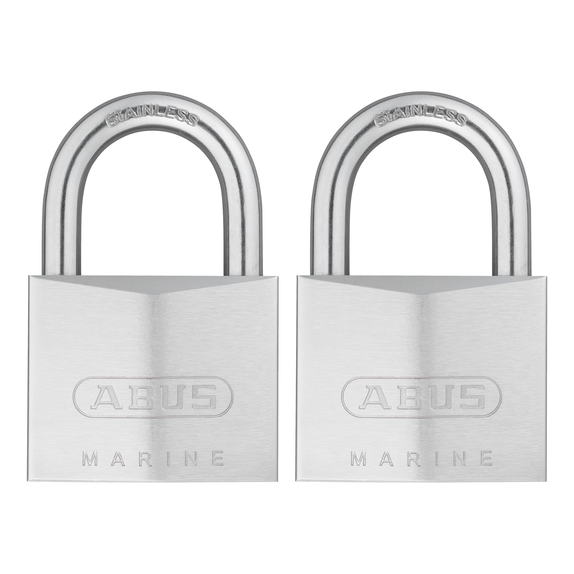 ABUS 75IB/50 Stainless Brass Lock with 2 Keys for Outdoor, Storage, Gate