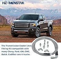Vista 2 de 6AN - Kit de manguera de refrigeración de aceite fluido de transmisión de 52 pulgadas, líneas de refrigeración de transmisión TH350 compatibles
