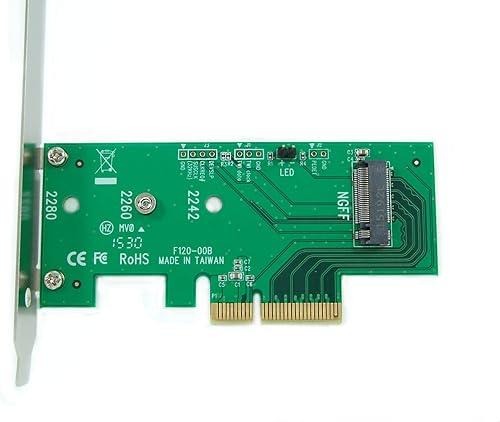 Miniatura 9 de Ableconn Tarjeta controladora PEXM2-2SA Dual M.2 SATA SSD PCIe RAID con puertos SATA III duales - Compatible con 2 unidades SSD M.2 NGFF SATA + 2