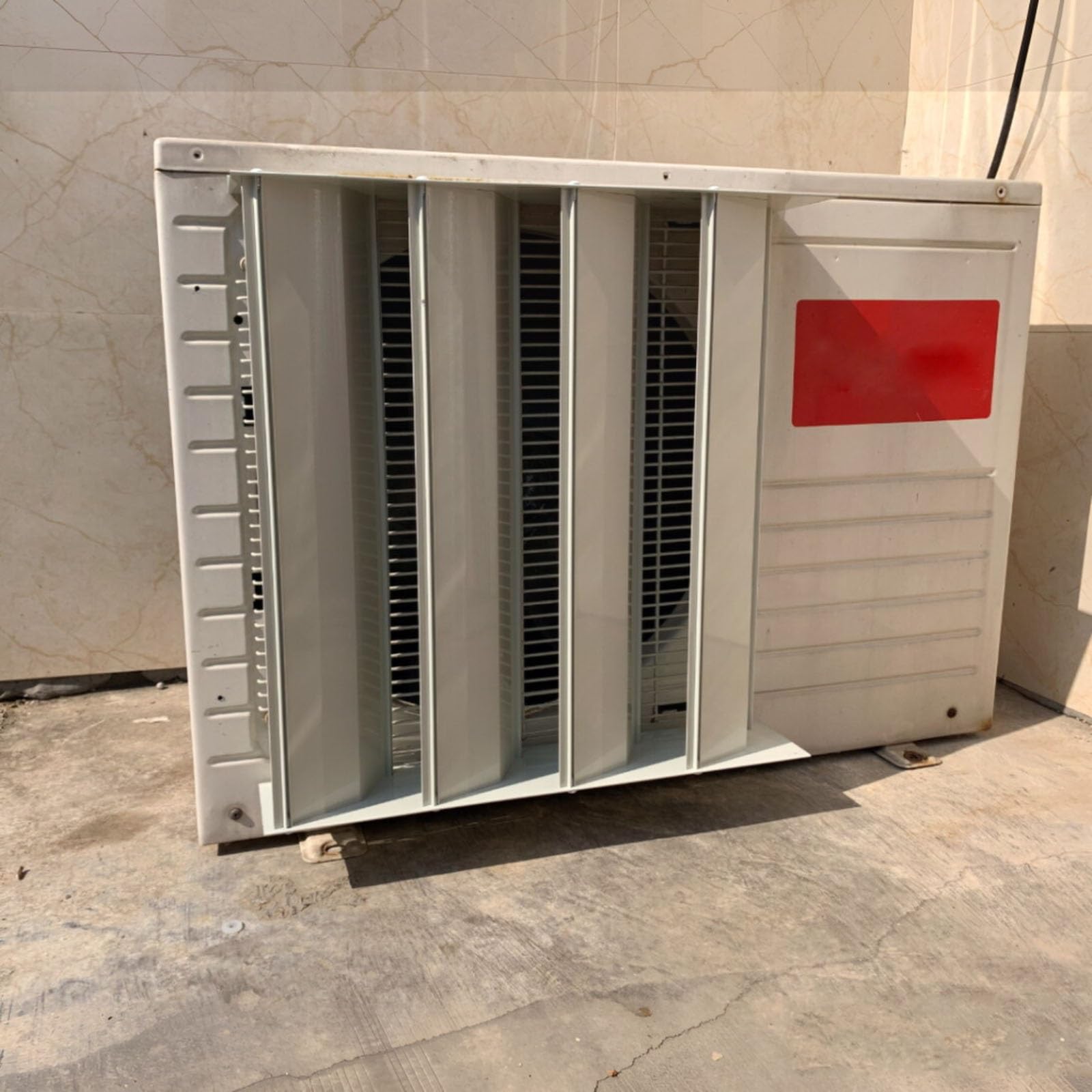 MDEUFYWEGB Outdoor unit air conditioner deflector, air conditioner condenser outlet baffle, mini split-type air conditioner HVAC protector, universal ventilation deflector(55 * 55cm/21.7 * 21.7in)