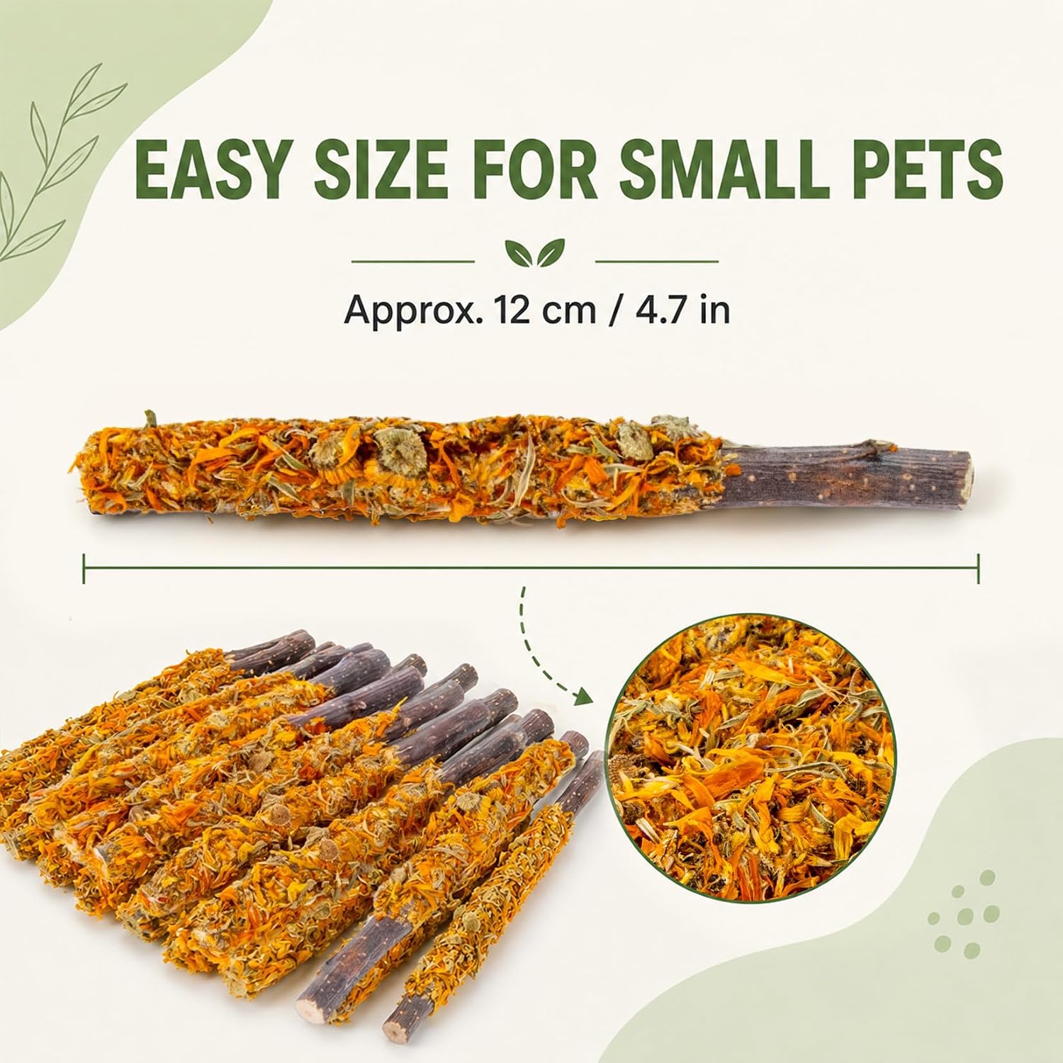Sukh Natural Apple Sticks for Rabbits - Rabbit Bunny Chew Toys image 3