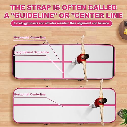 Miniatura 109 de FBSPORT - Colchonetas inflables de entrenamiento de 4 u 8 pulgadas de grosor, pistas de gimnasia para uso en el hogar, animadoras, yoga