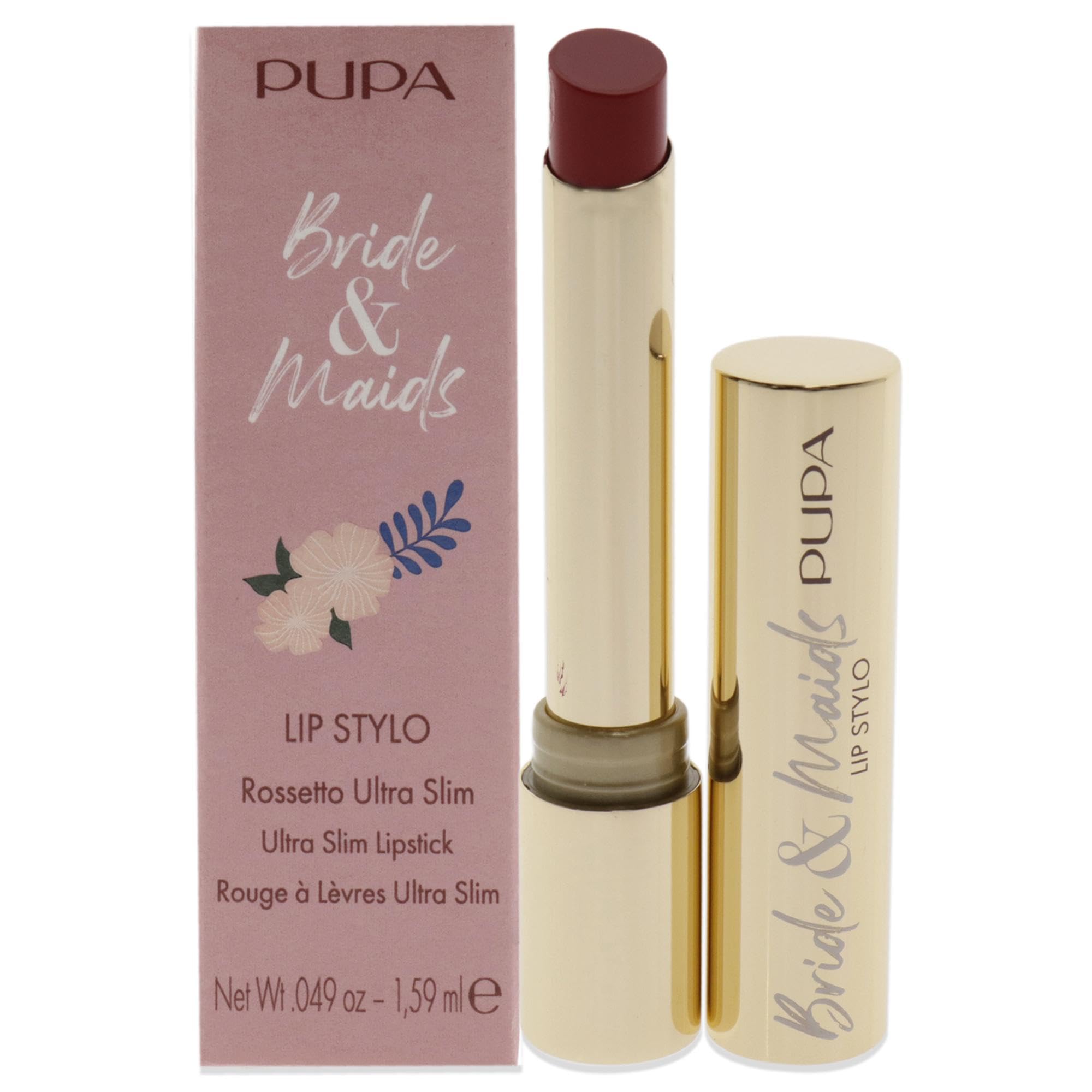 Pupa Milano Bride and Maids Lip Stylo Ultra Slim Lipstick - 004 True Love for Women 0.049 oz Lipstick