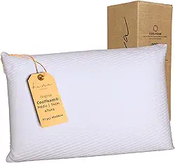 Kama Travesseiro Viscoelástico Premium Original Coolfoam® - Classic Alto 14cm, capa Ultrasoft, removível, lavável, hipoalergênico