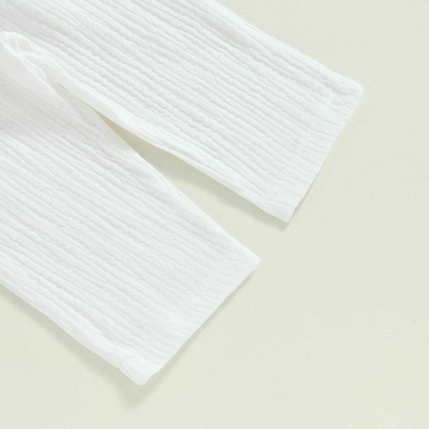 Gueuusu Toddler Boys Girls Linen Outfit Long Sleeve Button Up Shirt and Long Pants Set Holiday Baptism Photoshoot Outfit - Image 6