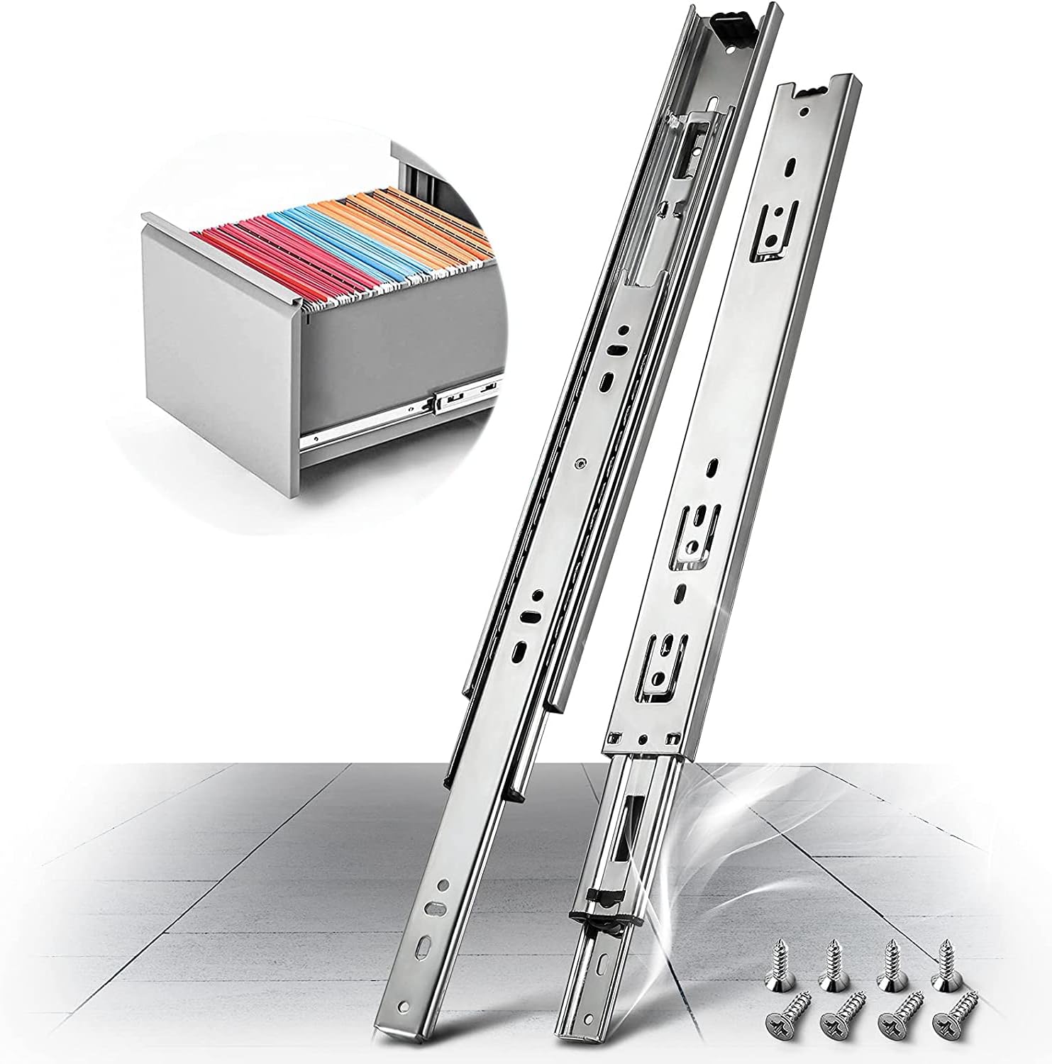 AOLISHENG Drawer Runners Drawer Slides 250mm 45kg Load Capacity Heavy