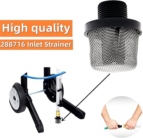 Miniatura 4 de ZLIANGQ 288716 Colador de entrada Airless Paint Rociador de 3/4 pulgadas de rosca de repuesto para filtro Magnum X5 LTS15 X7 LTS17 Airless Sprayer
