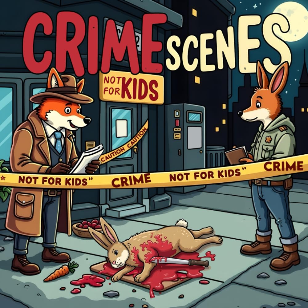 Cozy Crime Scenes Coloring Book for Kids Ages 8-12: Fun and Easy Mystery Coloring Pages Featuring Animal Detectives, Silly Suspects, Funny Clues, and Whimsical Crime Scenes
