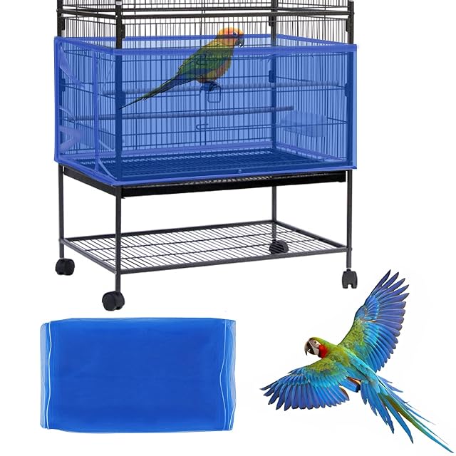 Cubierta Grande para Jaula de pájaros, recogedor de Semillas de Jaula de pájaros Daoeny