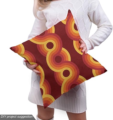 Miniatura 45 de Lunarable - Tela para amantes de perros de The Yard, patrón divertido de animales de dibujos animados en posiciones caprichosas estirando y Beige y