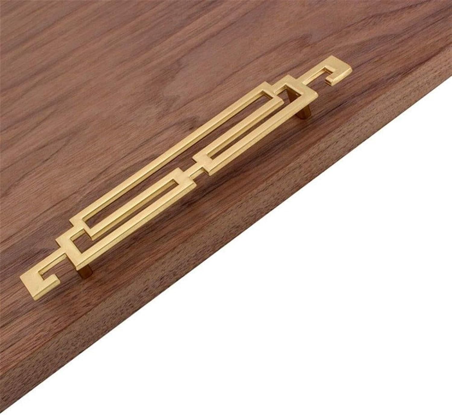 Gold Kitchen Cabinet ?Handles, Kitchen Handles Solid Wood Aluminum Gold Zinc Alloy Woodworking Imitation Copper Drawer Antique ，Home Decoration Furniture Accessories(Color:6909b)