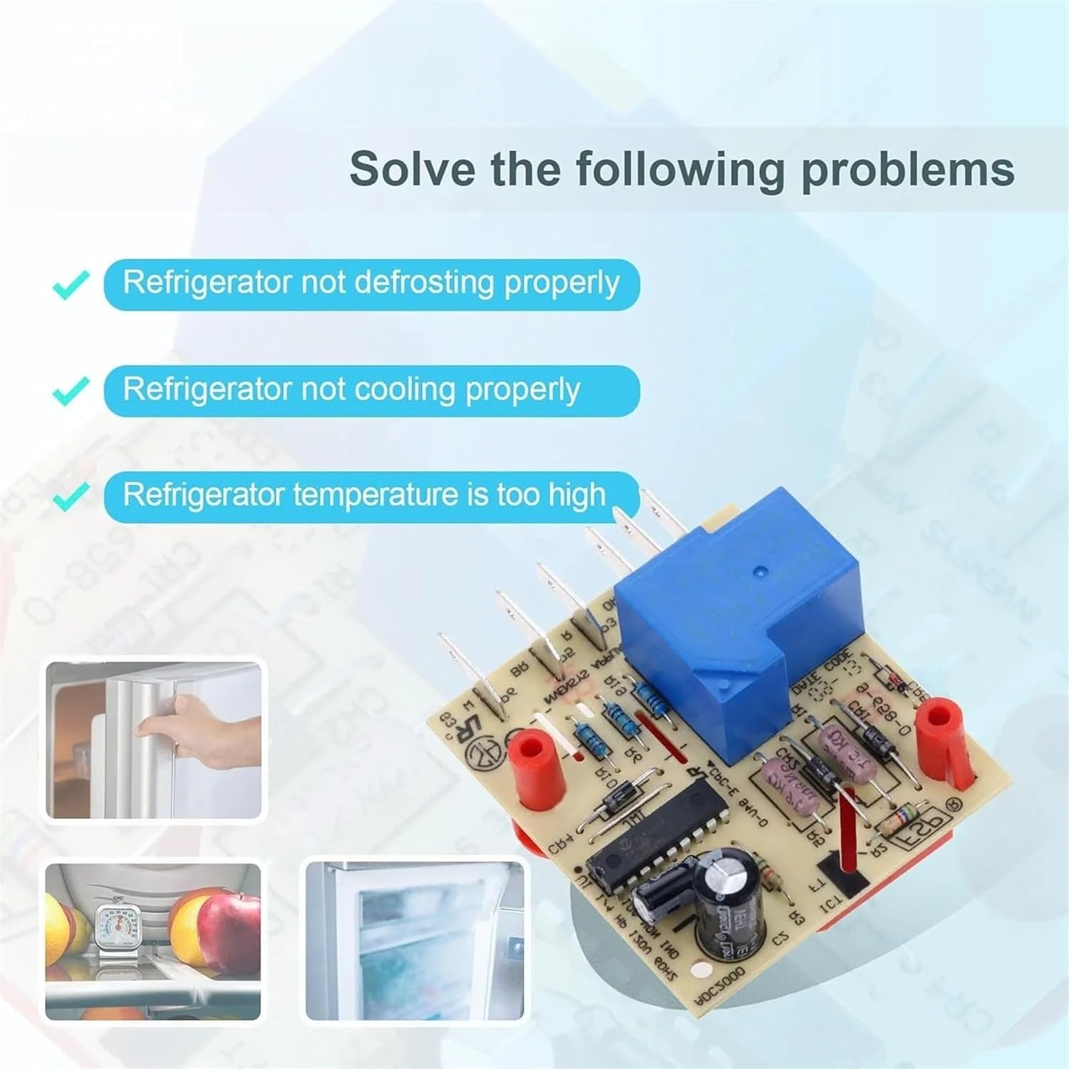 W10352689 Refrigerator Main Control Board Adaptive Defrost Control Board Replaces 4388931 Replacement