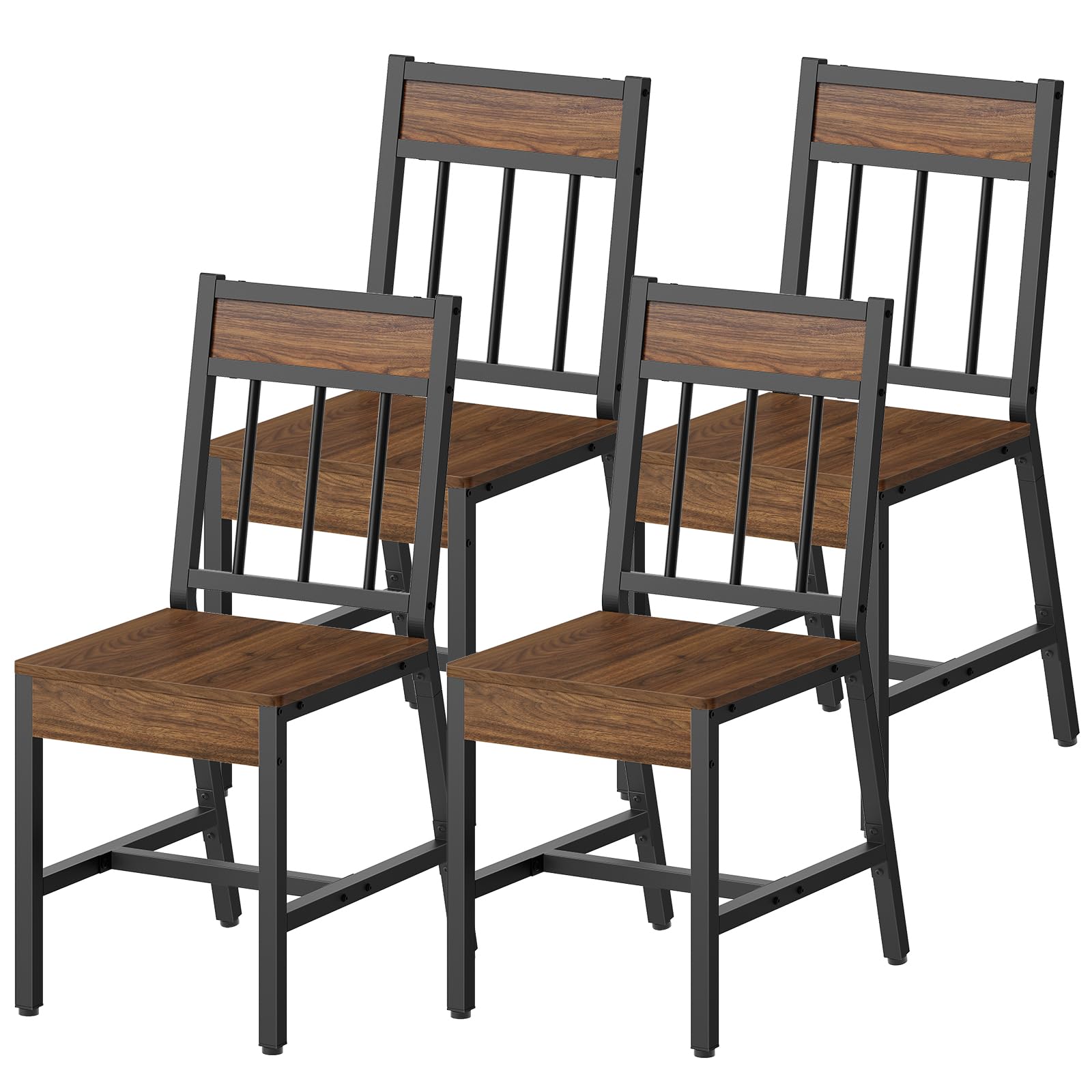 Industrial Dining Chairs Set of 4