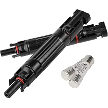 CNC 20A 1000V Solar Fuse Conectors IP67 Solar Fuse Holder Inline 2 PCS PV Panel String Fuse Male and Female Connector for Solar Pannel Pack of 2