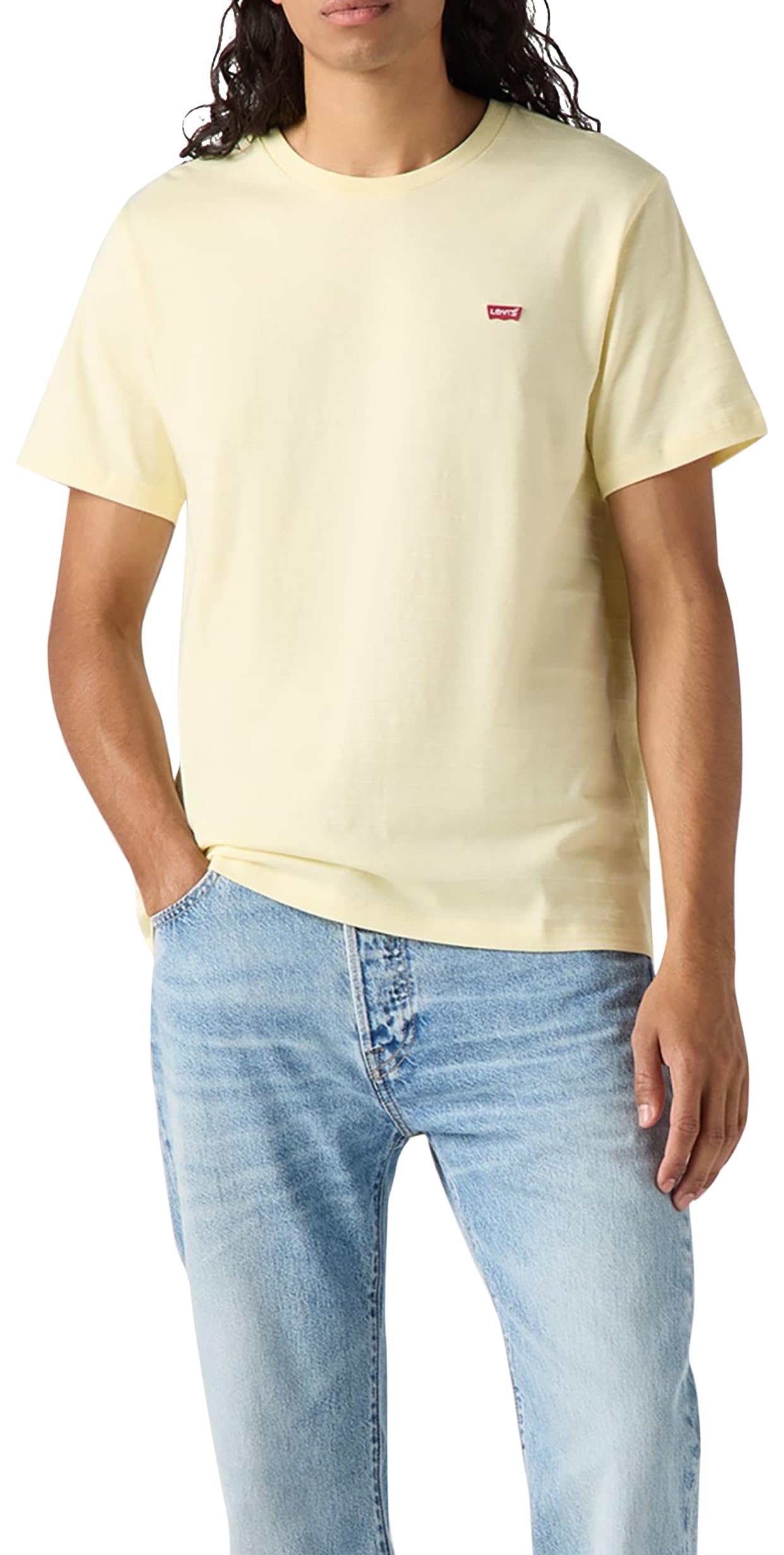 Levi's SS Original Housemark Tee, T-Shirt Uomo, Double Cream, L