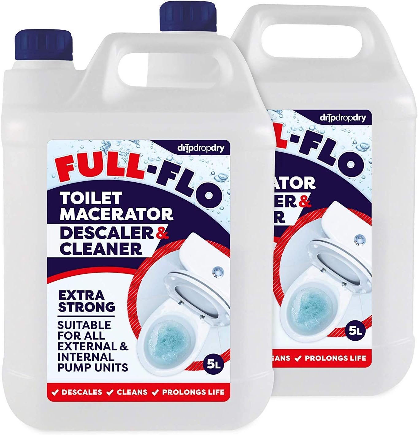 Cleenly Toilet Macerator Cleaner & Descaler 10 L Concentrated, Long
