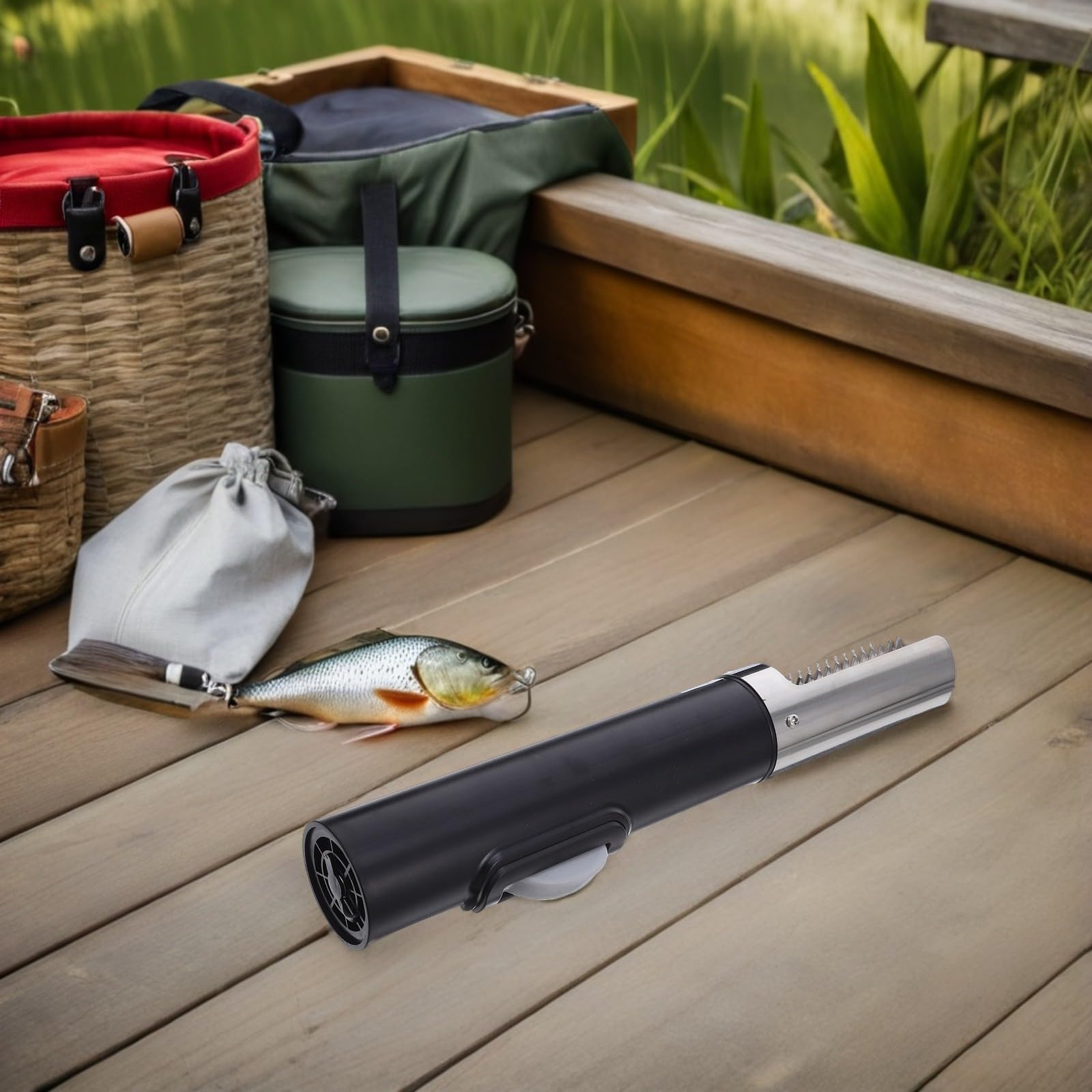 Descamador con Batería Recargable de Pescado Inalámbrico Eléctrico y Carcasa Resistente para Limpieza Fácil en Cocina y Hogar