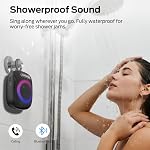 Monster S300 Portable Bluetooth Speaker, IPX7 Waterproof Wireless Bike Speaker with RGB Lights, Powerful Sound, 10H Playtime, Bluetooth 6.0, Bike Accessories, TWS, for Outdoors/Travel/Home, Black