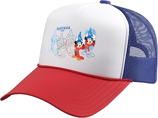 Disney Ink and Paint Fantasia 1940 Mickey Mouse Art Series Trucker Hat with Adjustable Mesh Back