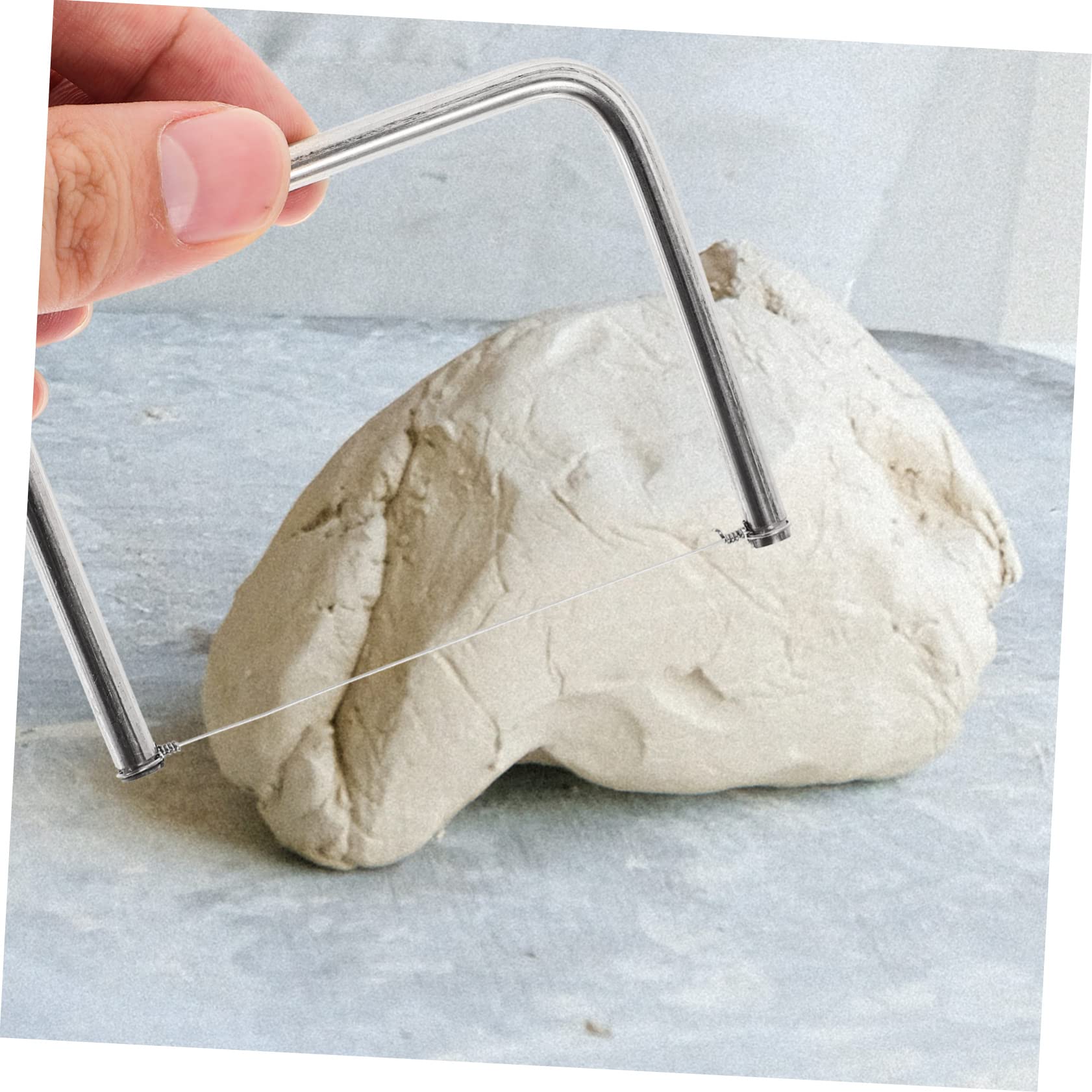 HAPINARY Tagliafili Argilla Pottery Tool Mini in Acciaio Inossidabile per Modellazione DIY Lama Sicura con Angoli Arrotondati per Taglio Preciso di Pasta Modellare e Argilla Facile da Pulir