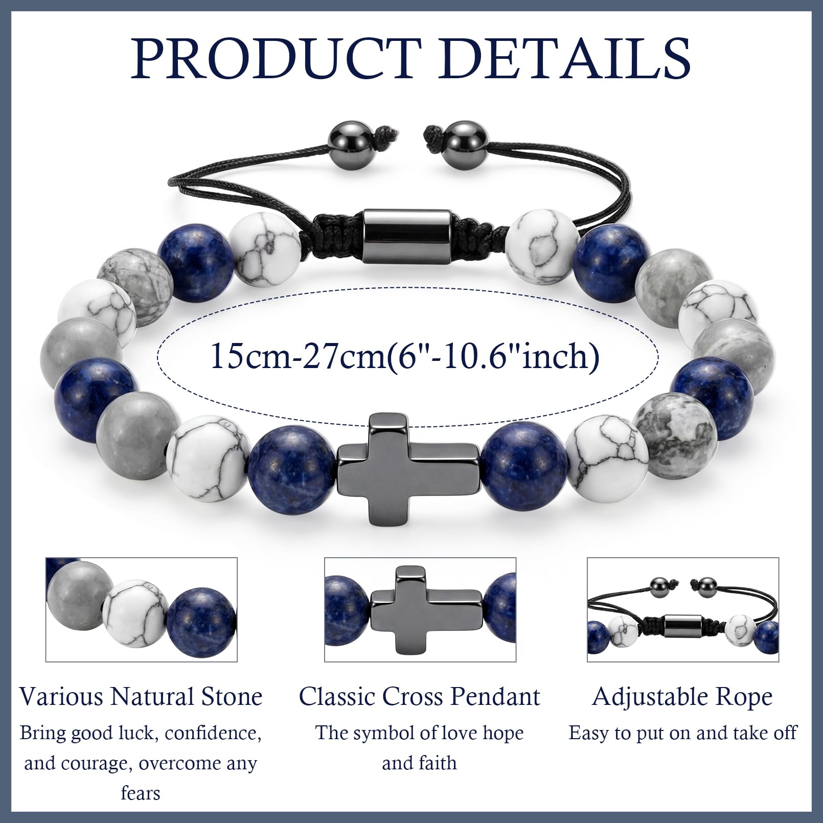 10th 13th 16th Birthday Gifts for Boys, Braided Rope Rugby Bracelets with Tiger Eye Obsidian, Rugby Bracelet Gifts for Teenage Boys Son Nephew Brother Grandson