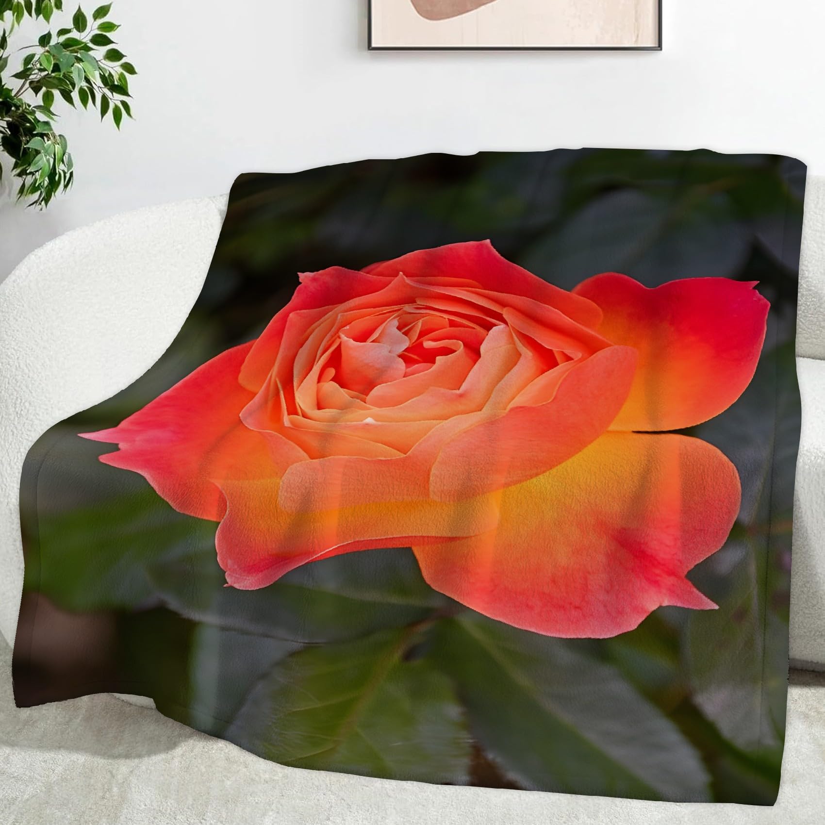 Plaid polaire microfibre flanelle rose 180x220cm chaud pour lit et canapé