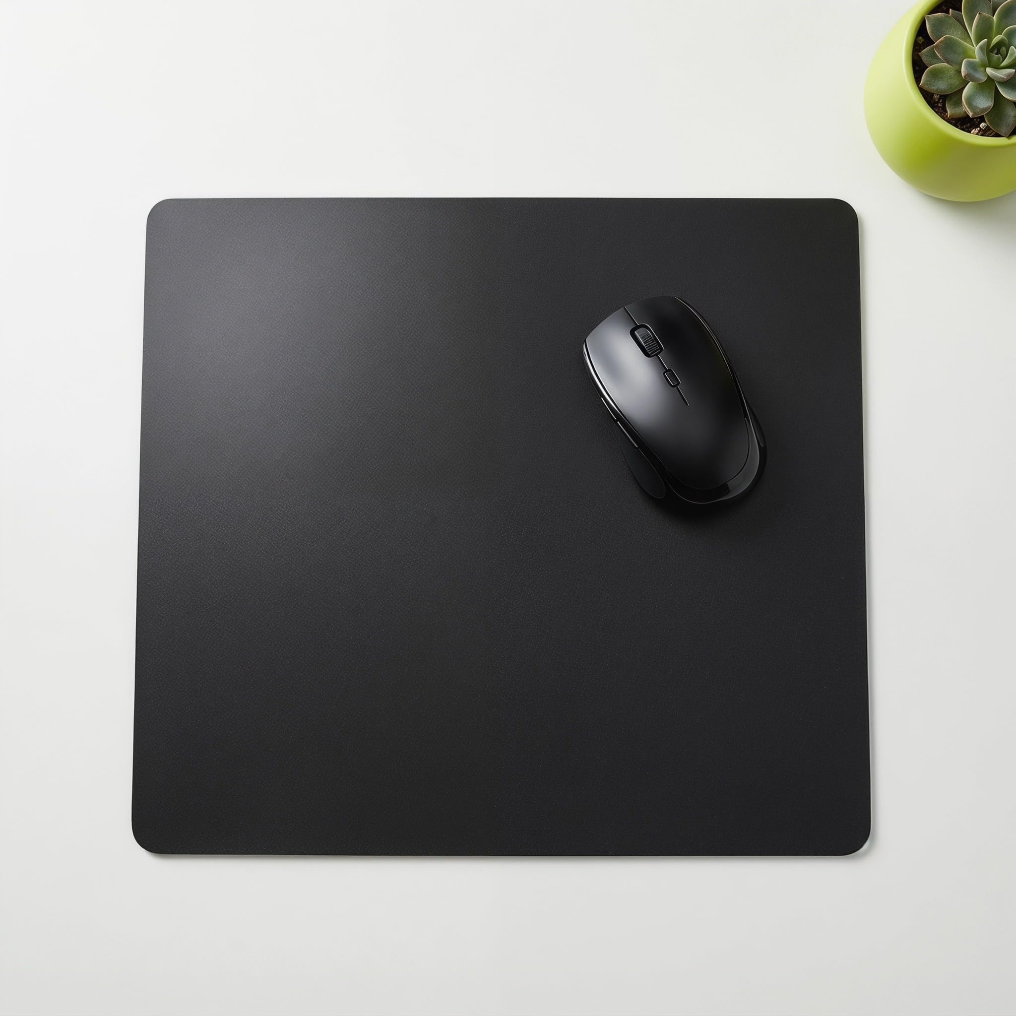 jojofuny Tappetino per mouse in vetro: tappetino rigido per mouse da gioco - 35,9 x 32 cm, resistente all'acqua, con base antiscivolo, ideale per computer e scrivania.