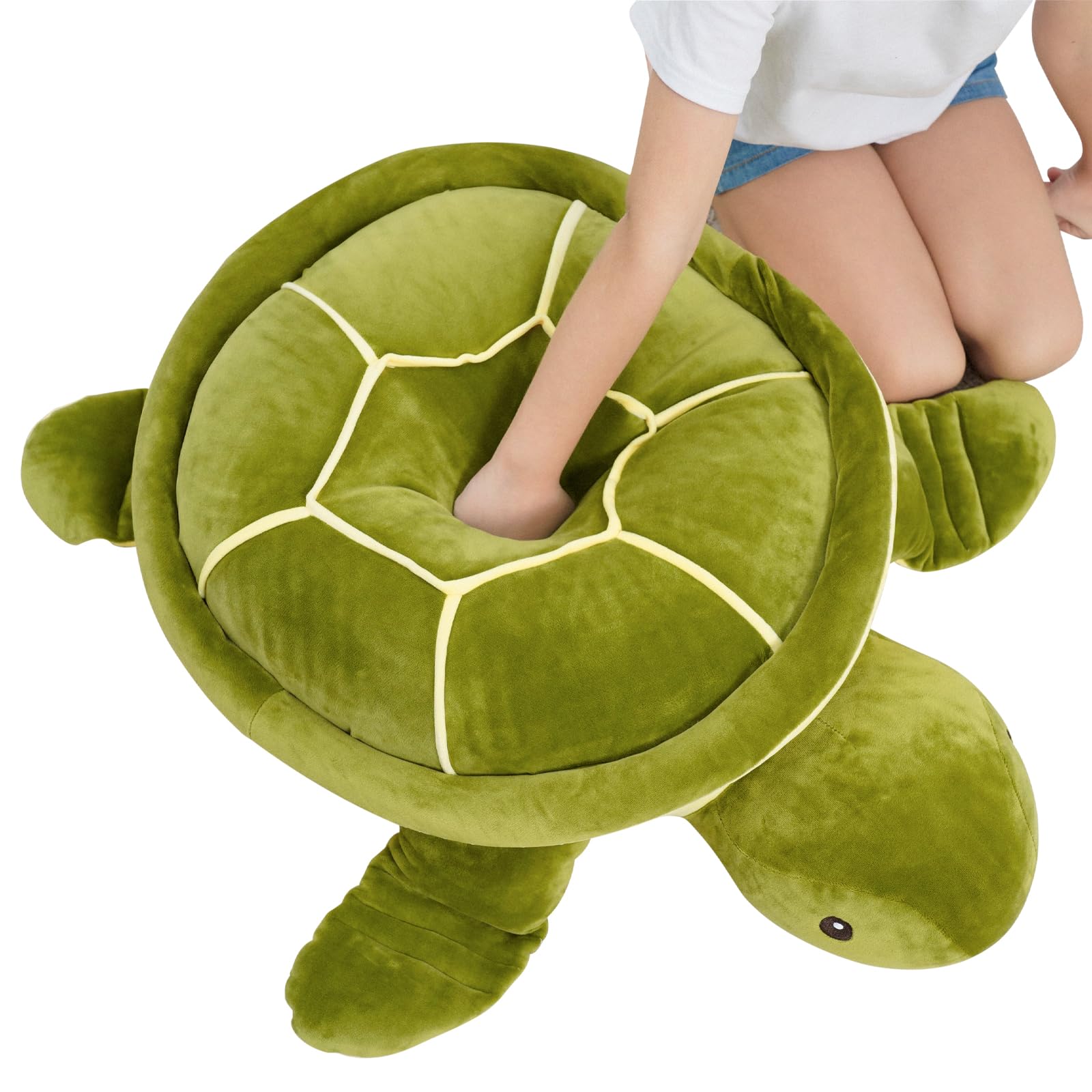Dalmao 70cm Gigantyczny Żółw Pluszowa Zabawka, Miękki Żółw Pluszowa Poduszka, Morski Wypchane Zwierzęta Oceaniczny, Prezenty dla Chłopców, Dziewczynek, Urodziny, Wielkanoc