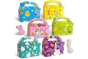 Cheerful Easter Cardboard Boxes for Delightful Treats: 24 Count